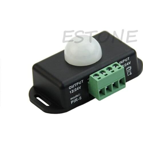 Automatique DC 12V-24V Infrarouge PIR Motion Sensor Switch Pour la lumiere LED