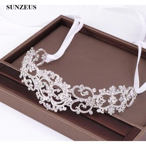 Shinny Crystal Bridal Headband Silver/ Gold/ Rose Gold Bride Hairband Wedding Accessories Headdress SQ453