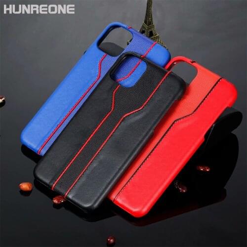 Hunreone Luxury Car Design PU Leather Cover Protection Case For iPhone 11 Pro Max / 11 Pro / 11 X XS MAX XR 7 8 6 6S Plus