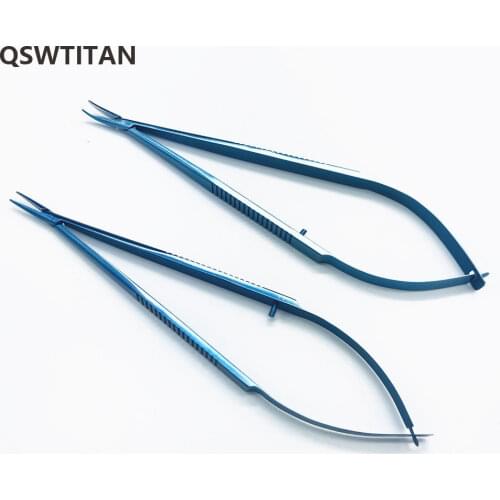 140mm Castroviejo Needle Holder without lock tip micro Ophthalmic microsurgery instrument