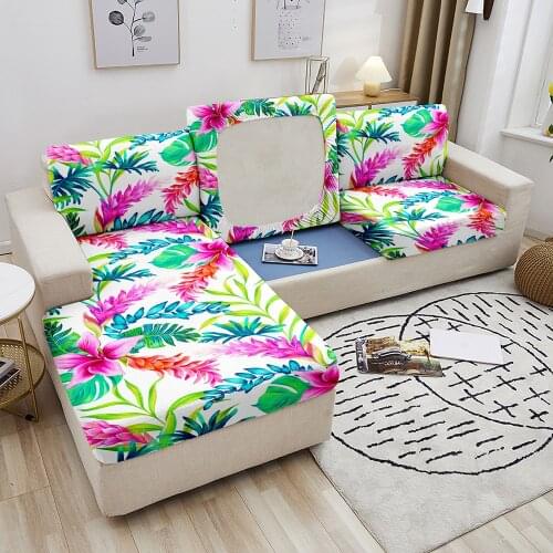 Flower Elastic Sofa Cover For Living Room Armchair Cover Corner Sofa Seat Cushion Cover Furniture Protector Slipcover CouchCover