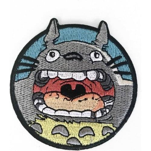 Custom Embroidered Badge Iron On Patch craft My Neighbor Totoro Cute patch for clothing can be customized
