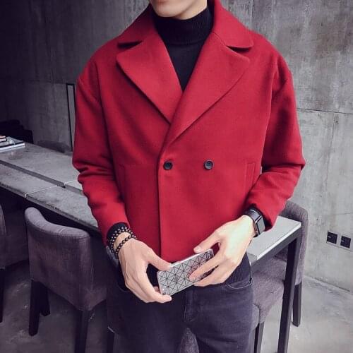 JUCHU TOP Men's Double Breasted Coats