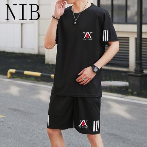 Cool HUNTERxHUNTER Summer clothes Refreshing and Breathable Mens/Womens stretch Loose Sports Wind Beach Running T-shirt