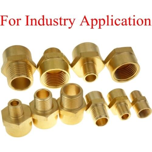 Brass Pipe Fitting Adapter Male x Female Connector 1/8" 1/4" 3/8" 1/2"