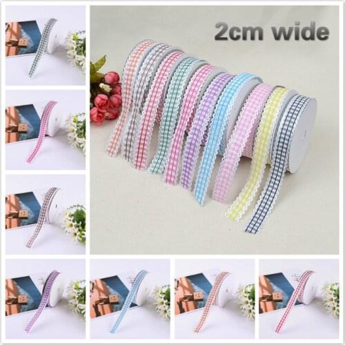 2cm Wide British Style Lattice Fine Lace Ribbon Diy Clothing Skirt Headdress Decorative Bouquet Cake Gift Box Woven Bow dentelle