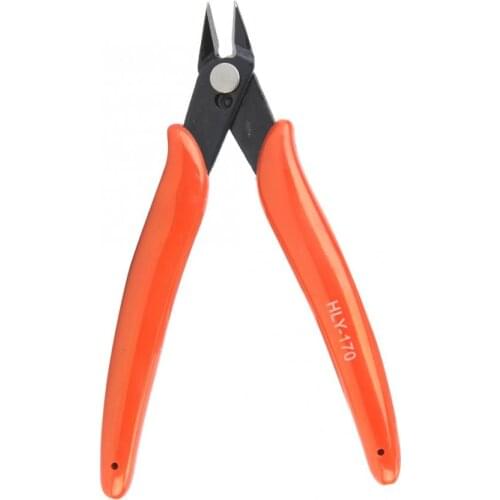 Multifunctional Carbon Steel Mini Diagonal Plier Orange PVC Handle Electrical Wire Cable Cutter Side Snip Flush Plier Hand Tool