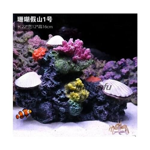 Simulation sea urchin sea anemone coral underwater scenery fish tank decoration