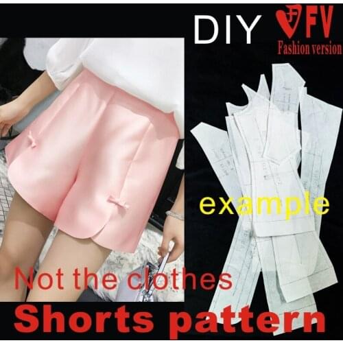 New style womens shorts pattern design sewing drawings pants 1:1 physical pattern BDK-11