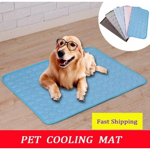 Golden Retriever Cold Pet Cool Mat for Small Medium Large Cats and Dogs Summer Cooling Ice Wire Breathable Pet Mat Dog Bed