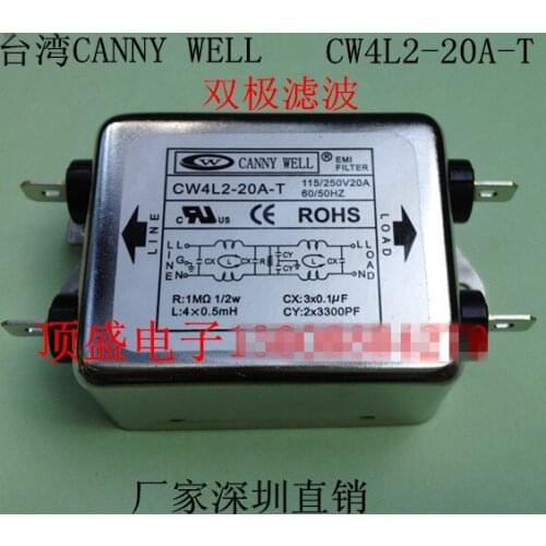 Original new 100% dual stage power filter CW4L2-20A-T power adapter