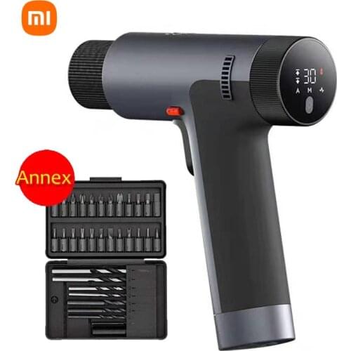 Xiaomi Mijia Smart Brushless Smart Home Electric Drill Smart Screen Displays Multi-function Home DIY Screwdriver Power Tool