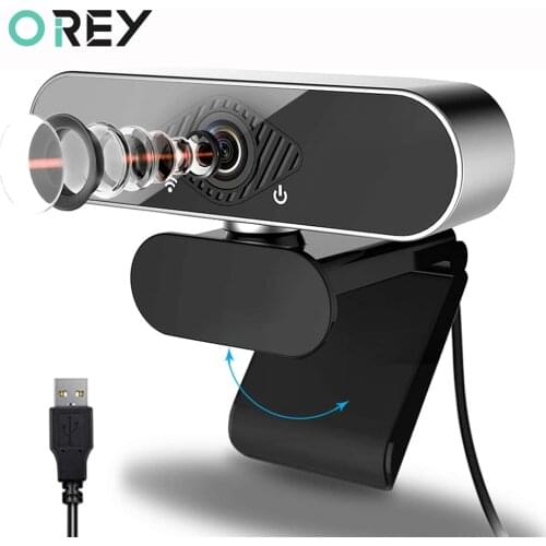 Webcam 1080p Autofocus Full HD USB Camera Web Cam Microphones Windows 10 for Computer веб-камера с микрофоном With Desktop Stand