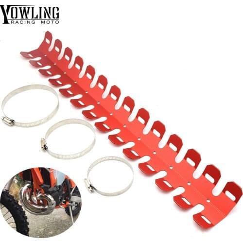 FOR SX/XC 65 85 105 150 250 300 400 450 525 exc HUSABERG Motorcycle Exhaust Muffler Pipe Leg Protector Heat Shield Cover