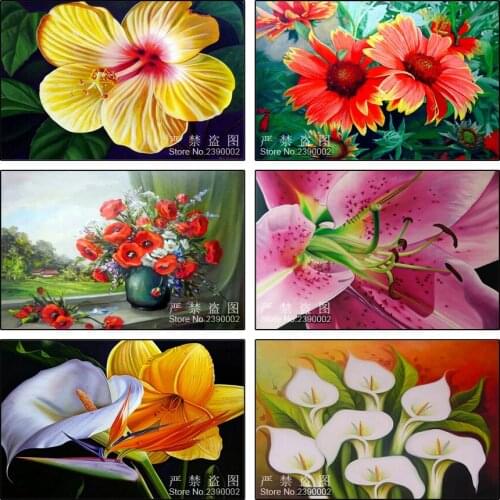 Needlework DIY Diamond Painting Flowers Standing 5D Full Square Diamond Embroidery Mosaic Gift Decoration Cross Stitch