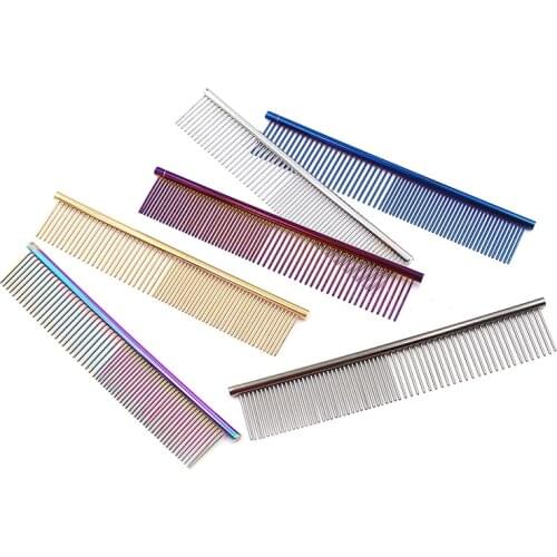 16cm High Quality Pet Comb Professional Steel Grooming Comb Cleaning Hair Trimmer Brush Pet Dog Cat Accessories
