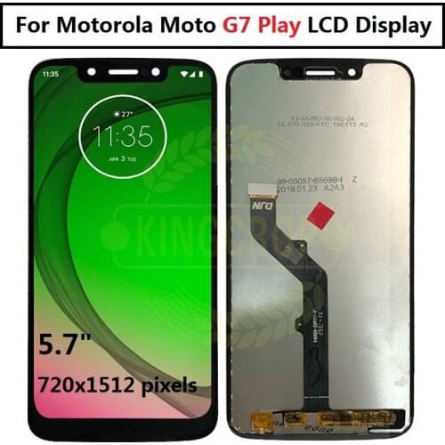 5.7 Inch For Motorola Moto G7 Play LCD Display Touch screen sensor Panel Digiziter assembly For moto G7Play lcd