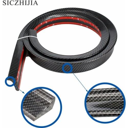 1.5 m carbon fiber car rear lip bumper separator spoiler for Audi Q3 Q5 SQ5 Q7 A1 A3 S3 A4 S4 RS4 RS5 A5 A6 S6 C6 C7 S5 A7 S7