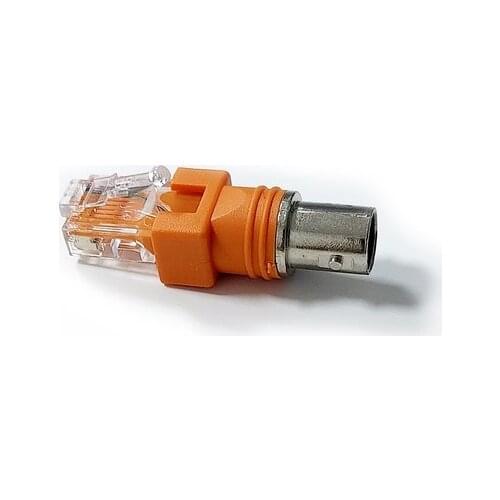 1PC RF Female To RJ45 Male Coaxial Barrel Coupler Adapter Coax Adapter, RJ45 To RF Connector BNC F-Type Connector