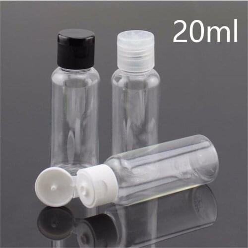 20ml Plastic Cosmetic Water Bottle Empty Refillable Travel use Shampoo Lotion Cream Sample Package Containers Free Shipping