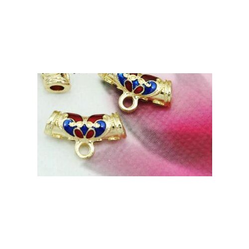 5pcs/lot Tibetan silver Dripping oil spacer Loose Spacer Beads for DIY Jewelry Making bracelet Pendant fg4sd