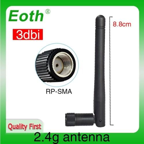 2.4 GHz wifi antenna IOT 3dBi Aerial RP-SMA Connector 2.4G antena 2.4ghz antenne wi fi antenas wi-fi antennas Wireless Router