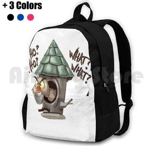 Archimedes Who Who What What ? Outdoor Hiking Backpack Riding Climbing Sports Bag Sword In Stone Archimedes Cartoon Owl Hoot