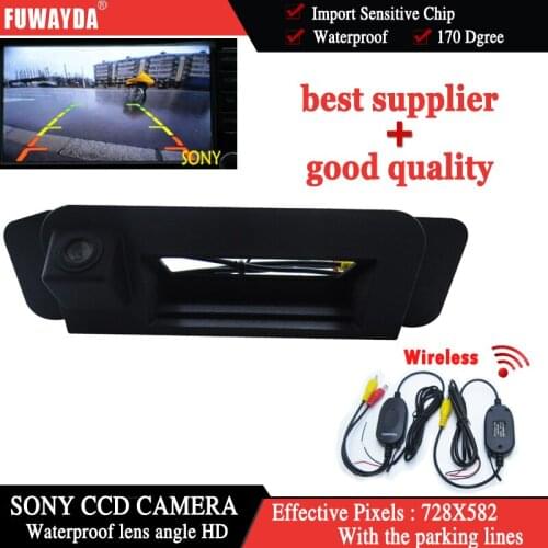 FUWAYDA For Mercedes Benz CLA Class C117 2015 Car Rear View Camera waterproof Reverse wireless HD CCD RCA NTST Trunk handle