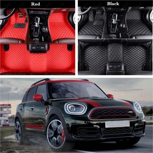 Leather CAR Floor Mats for MINI R50 F57 ONE Cooper Plus Countryman R57 R58 R60 F60 R53 R56 F55 F56 R52 Dust-proof CAR Floor Mat
