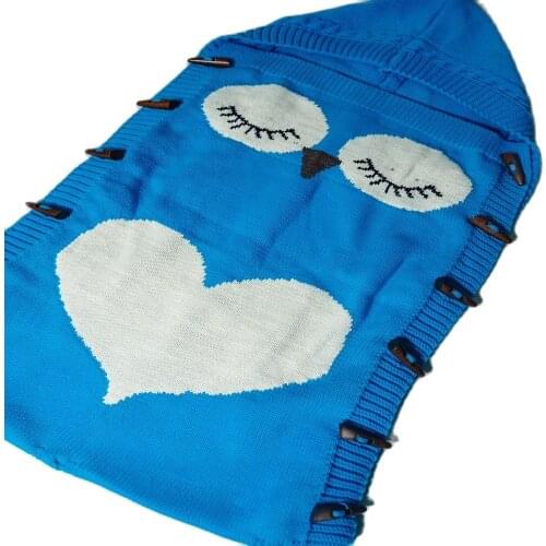 Bebek battaniye yenidoğan örgü kundak süper yumuşak ve sıcak uyku tulumu bebek arabası zarf battaniye