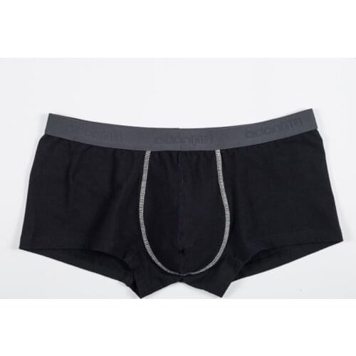 Free Shipping Cotton Sexy Mans Underwear Low Waist Comfortable Underpants Boxer Men