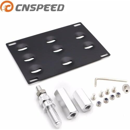 CNSPEED LICENSE PLATE HOLDER MOUNT TOW HOOK BRACKET LICENSE PLATE RELOCATOR FRAME BRACKET FOR BMWYC101095