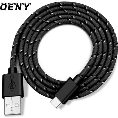 USB Type C Cable Nylon Braided Mobile Phone For Xiaomi Samsung S20 S21 Fast Charging USB C Cable Charger Micro USB Type-C Cables