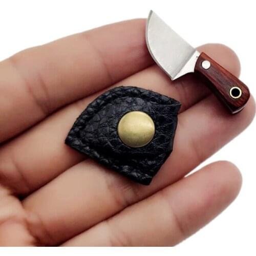 Creative Mini Keychain Kitchen Knife Portable Outdoor Survival Emergency Tool Stainless Steel EDC Key Ring Pendant Accessories