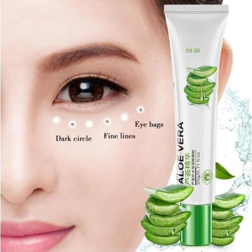 Aloe Vera Eye Cream Anti Wrinkles Eye Care Anti Wrinkles Removal Dark Circles Eye Bags Cream 20ml