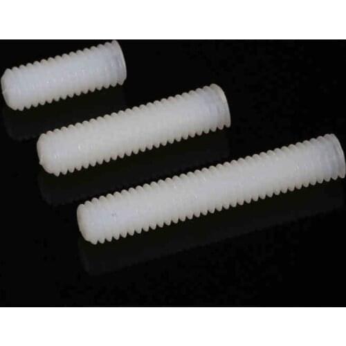 Machine Screw Plastic Machine Screw Headless Slotted Set Nylon Set Screw M4 M5 M6 M8 10Pcs