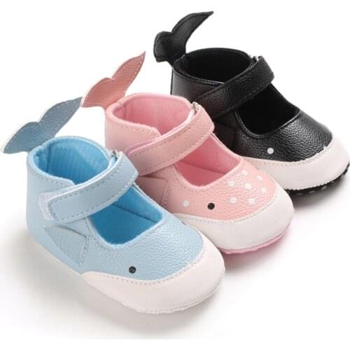 Baby Shoes Cartoon Design Newborn Baby Boy Girl Prewalker Toddler Soft Soled Walking Shoes Breathable Anti-Slip Casual Sneakers