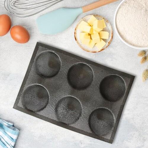 Round Shape Cake Mold Black Half Ball Sphere Silicone Mold For Chocolate Pastry Baking Dessert Mould DIY Decorating Cake