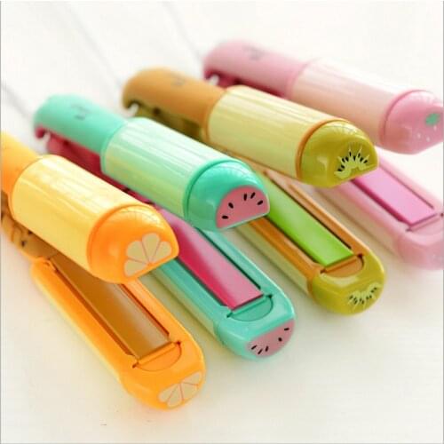 2 in 1 Mini hair curling irons 220V electric Hair straightener Travel hair tools Cute Candy Color Flat Iron drop shipping