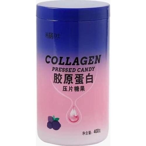 Marine face Collagen Protein Tablets skin Small Peptide Blueberry flavor Candy Contains Vitamin C Serum Original supplement body