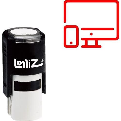 LolliZ Adaptive 1 Self-Inking Rubber Stamp - Modern Symbol Series