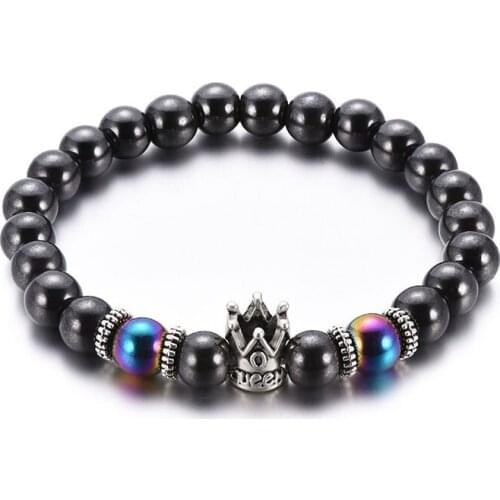 2020 New Fashion Men Bracelet Sets Trendy Handmade Classic Strand Stone Beaded Bracelet For Men Jewelry Gift Pulsera Hombre