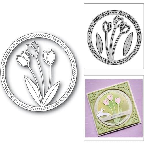 New Thanksgiving Spring Tulips 2020 Metal Cutting Dies for DIY Scrapbooking Decorative and Card Making Embossing Craft No Stamps