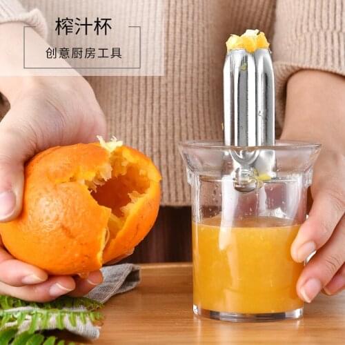New Mini Multi-Function Handhold Orange Lemon Juice Maker Stainless Steel Manual Squeezer Press Squeezer Citrus Home Kitchen