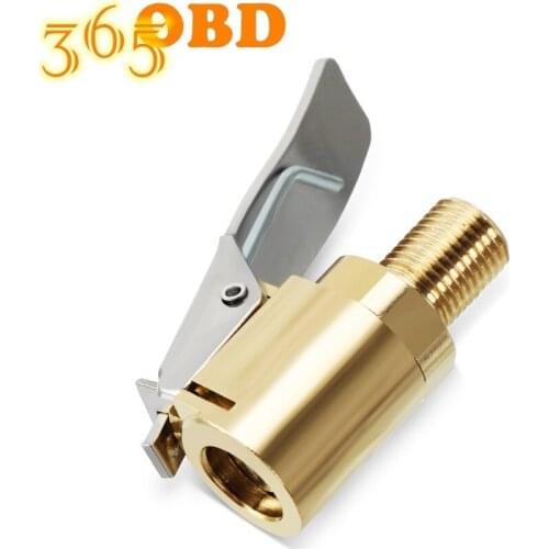 Hot Selling Car Tyre Air Chuck 8mm Brass Inflator Pump Auto Wheel Valve Clamp Connector Adapter Car-styling