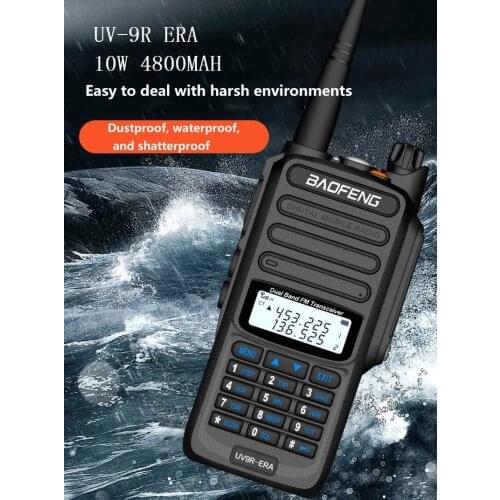New 2PCS BaoFeng ERA Upgraded Version of UV-9R PLUS Two Way Radio VHF UHF Portable CB Waterproof Walkie Talkie