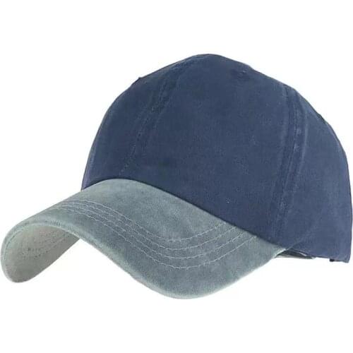 Washed Cotton New Leisure Adjustable Baseball Cap Outdoor Truck Driver Solid Color Light Plate Sun Mens And Womens Hat 2021
