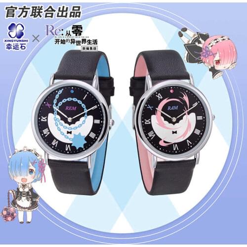 [Re:Radio Life in a different world from zero] Re0 Anime Emilia Emiria Rem Watch Waterproof Manga Role Action Figure Gift