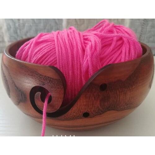 DIY Craft Stora Eco-friendly Wooden Yarn Storage Bowl Organizer for Knitting Crocheting Home knitting Accessories Storage 18530