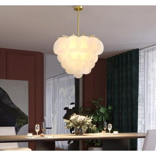 Modern led glass ball deco chambre luminaire chandelier pendant lights commercial lighting bedroom living room dining room
